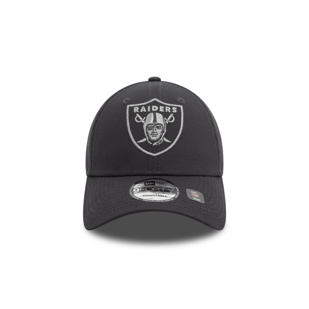 NEW ERA 9FORTY NFL LAS VEGAS RAIDERS METALLIC OUTLINE GORRA AJUSTABLE GRIS
