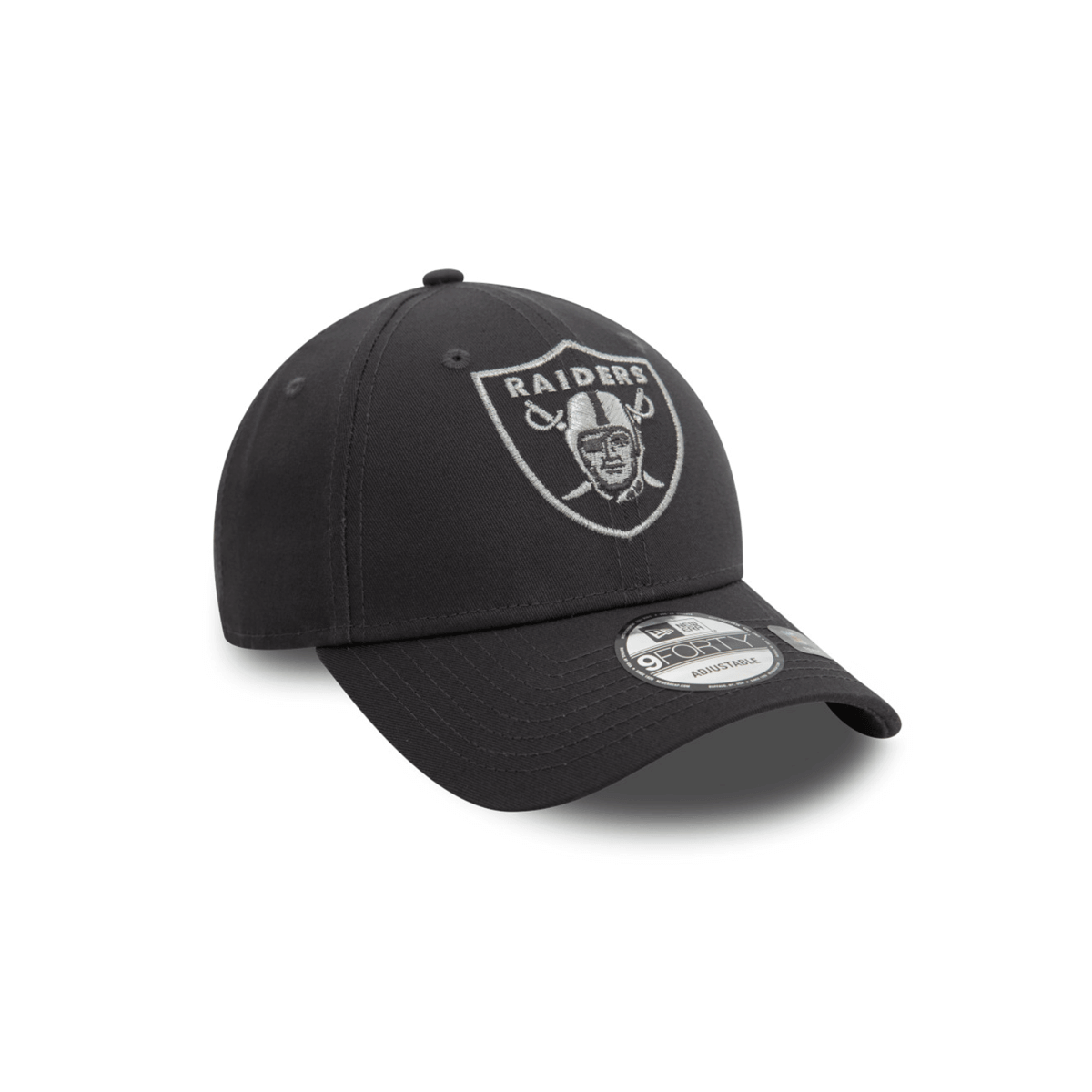 NEW ERA 9FORTY NFL LAS VEGAS RAIDERS METALLIC OUTLINE GORRA AJUSTABLE GRIS