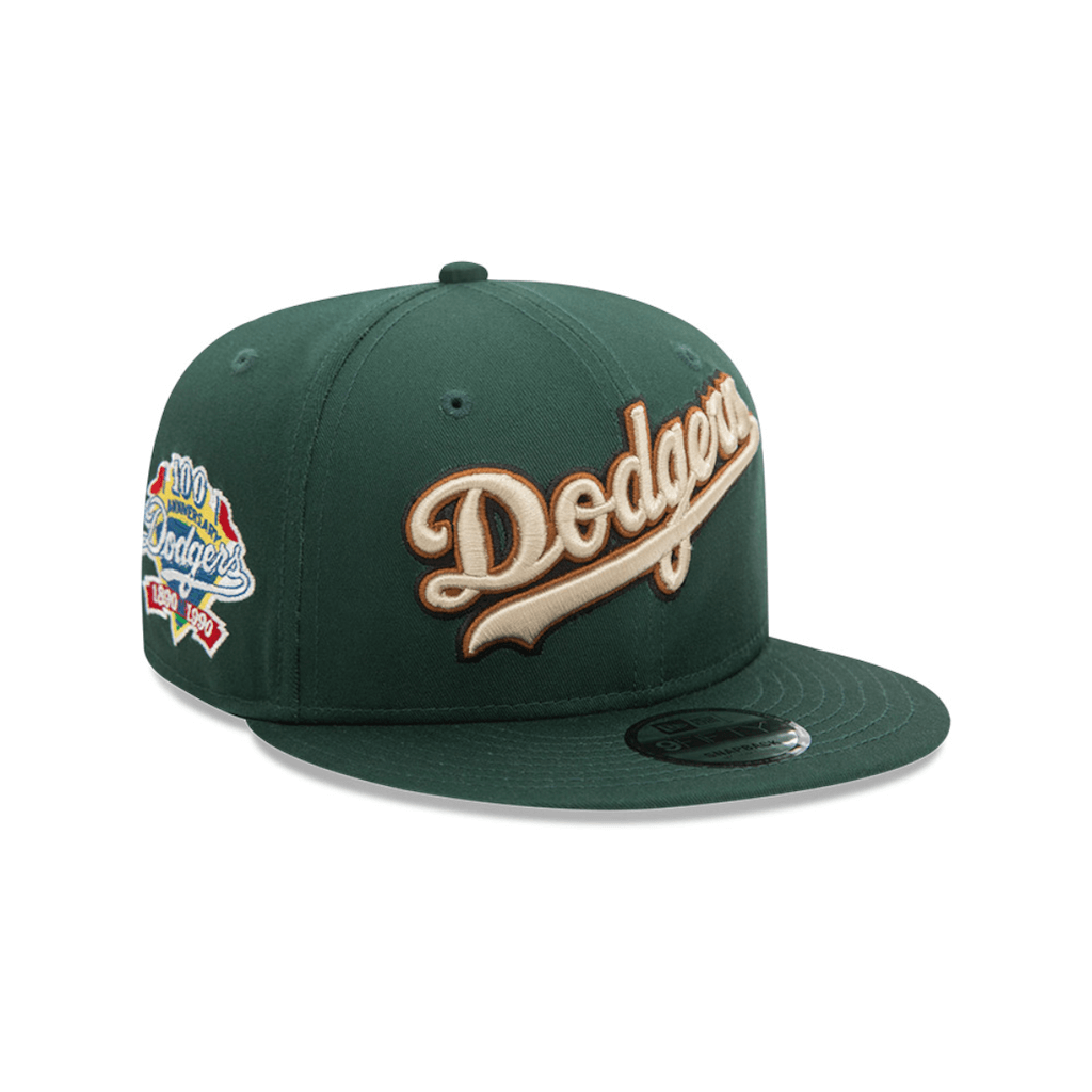 NEW ERA 9FIFTY MLB LOS ANGELES DODGERS WOODMARK PATCH GORRA AJUSTABLE VERDE