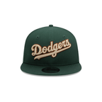 NEW ERA 9FIFTY MLB LOS ANGELES DODGERS WOODMARK PATCH GORRA AJUSTABLE VERDE