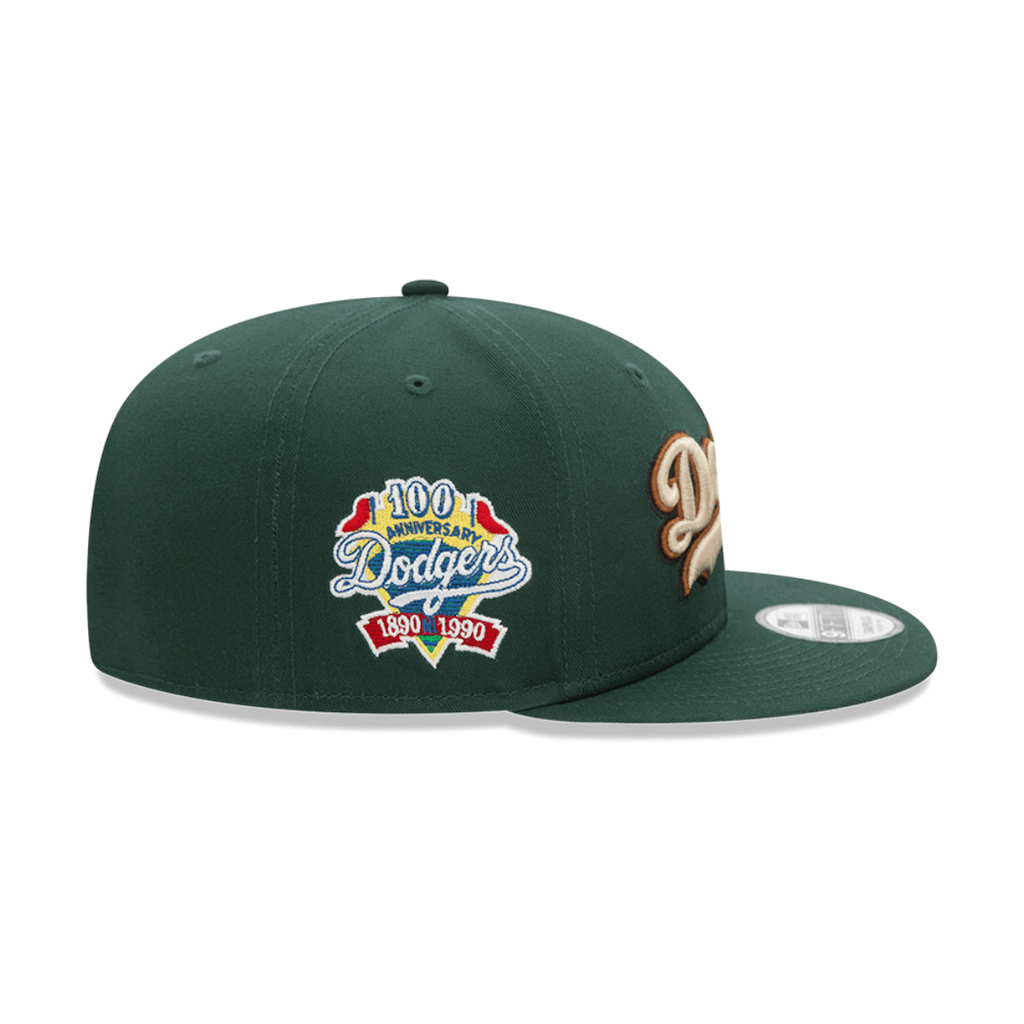 NEW ERA 9FIFTY MLB LOS ANGELES DODGERS WOODMARK PATCH GORRA AJUSTABLE VERDE