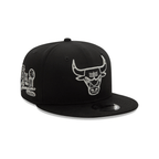 NEW ERA 9FIFTY NBA CHICAGO BULLS METALLIC OUTLINE GORRA AJUSTABLE NEGRA