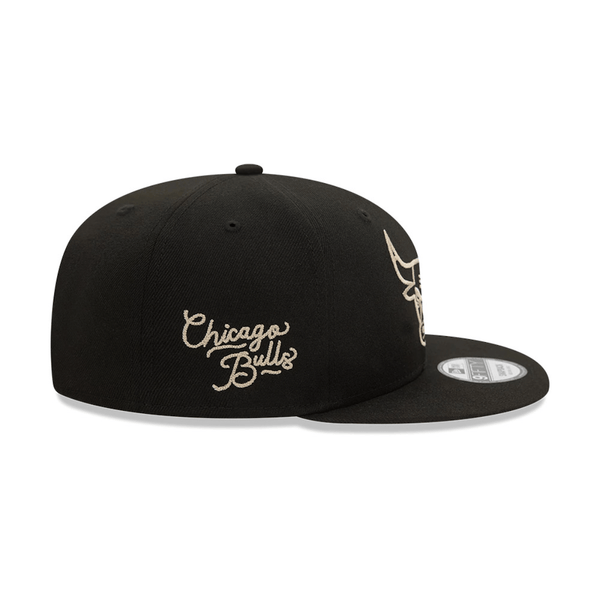 NEW ERA 9FIFTY NBA CHICAGO BULLS WOODMARK GORRA AJUSTABLE NEGRA