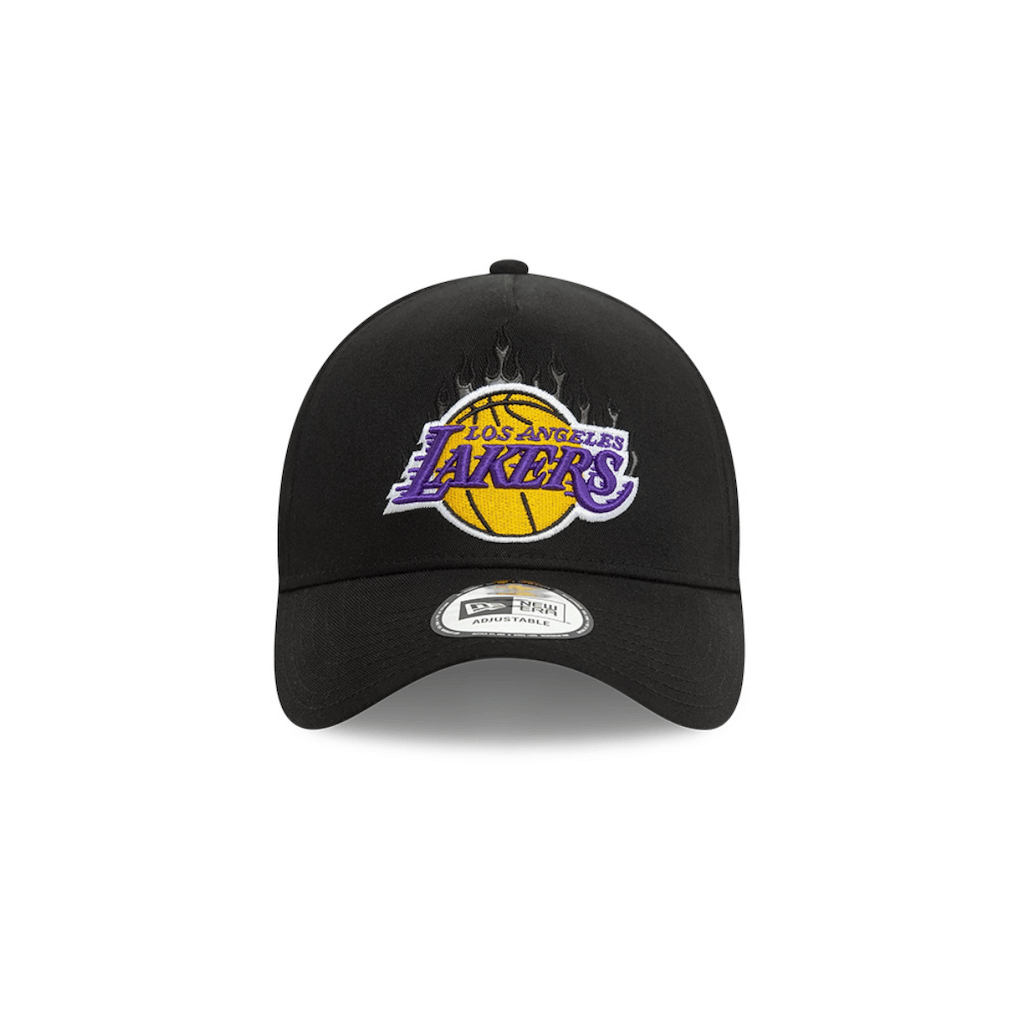 NEW ERA 9FORTY E FRAME NBA LA LAKERS FLAME GORRA AJUSTABLE NEGRA