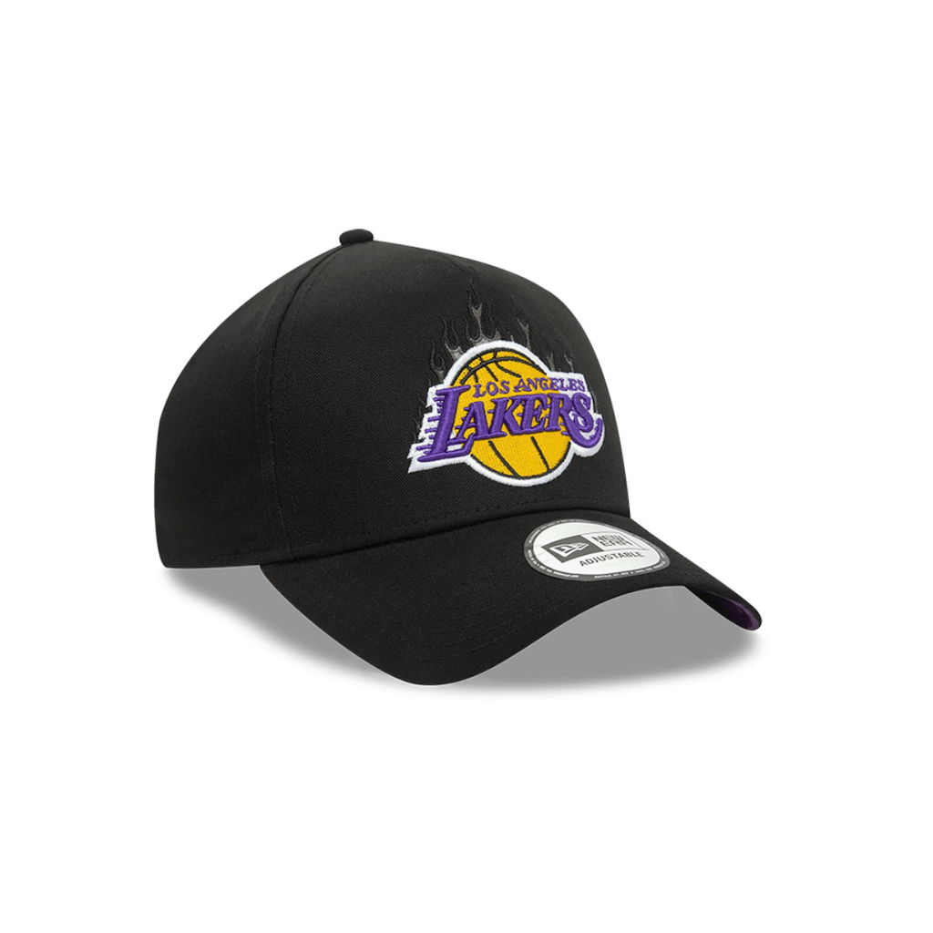 NEW ERA 9FORTY E FRAME NBA LA LAKERS FLAME GORRA AJUSTABLE NEGRA