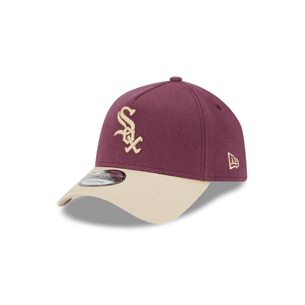 NEW ERA 9FORTY MLB CHICAGO WHITE SOX MOLESKIN CROWN GORRA AJUSTABLE MORADA