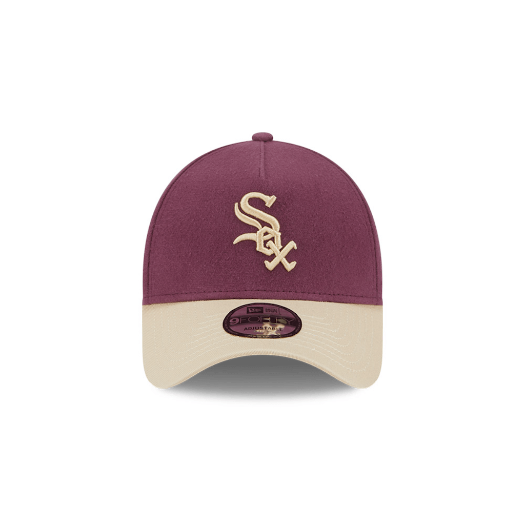NEW ERA 9FORTY MLB CHICAGO WHITE SOX MOLESKIN CROWN GORRA AJUSTABLE MORADA