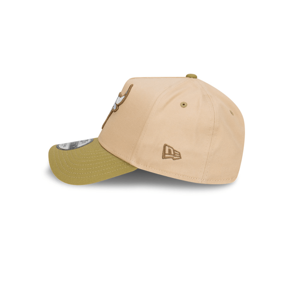 NEW ERA 9FORTY MLB CHICAGO BULLS BEANSPROUT GORRA AJUSTABLE BEIGE