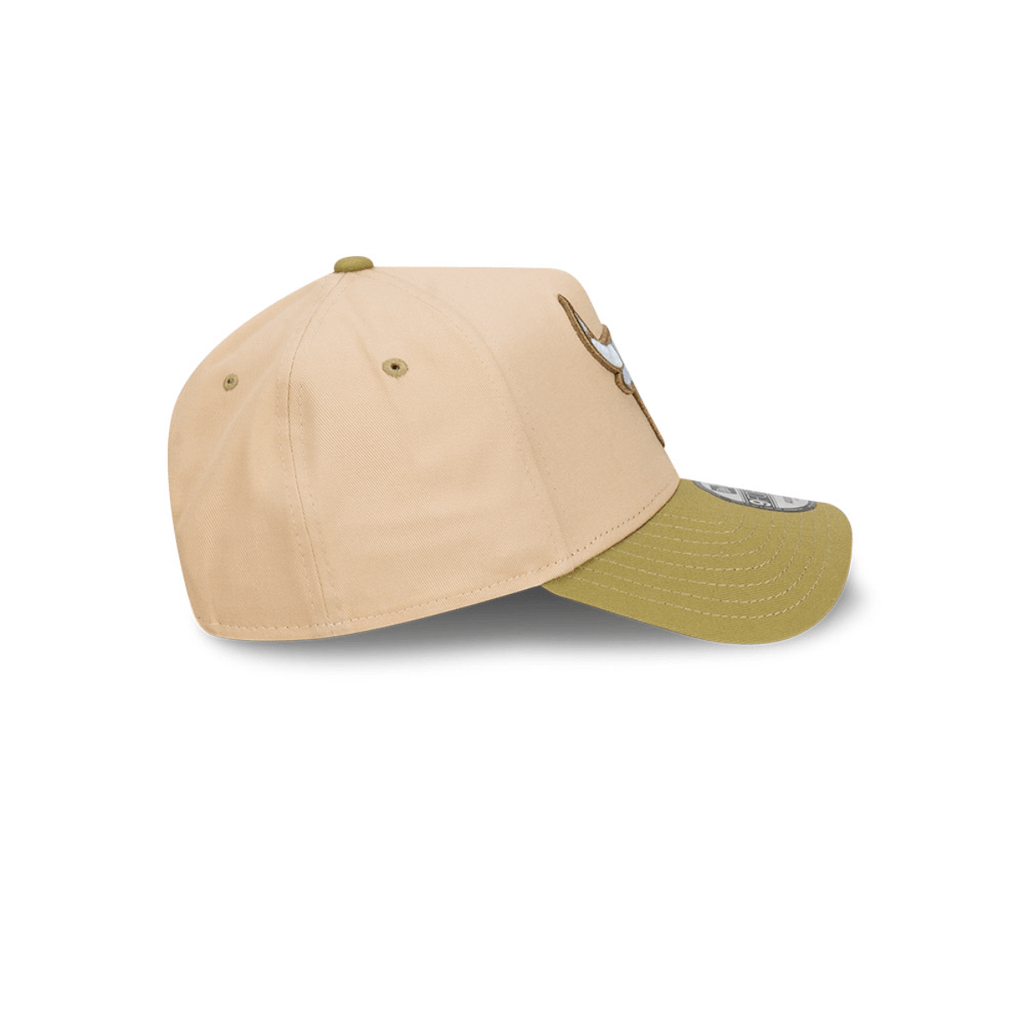 NEW ERA 9FORTY MLB CHICAGO BULLS BEANSPROUT GORRA AJUSTABLE BEIGE