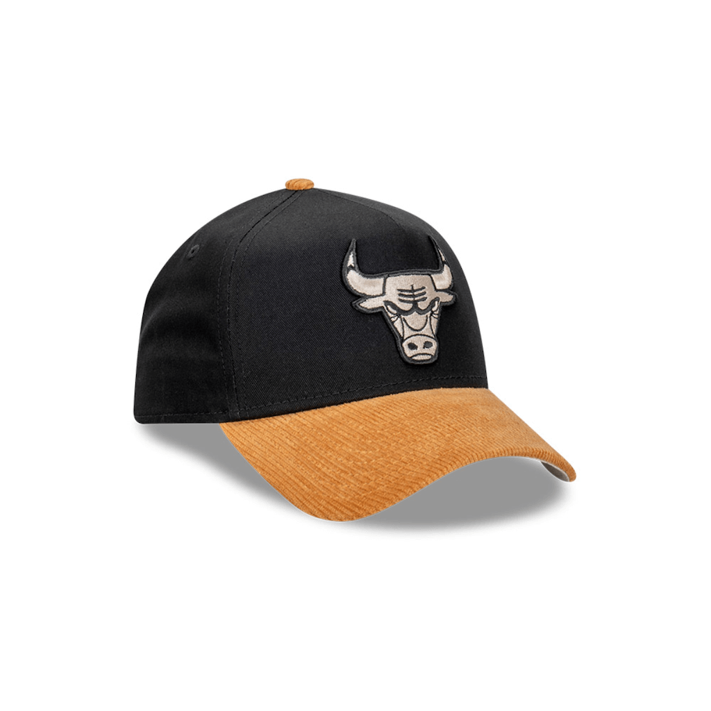 NEW ERA 9FORTY MLB CHICAGO BULLS PREMIUM WHEAT GORRA AJUSTABLE NEGRA