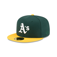 NEW ERA 59FIFTY MLB  OVO OAKLAND ATHLETICS GORRA CERRADA VERDE LOGO BLANCO