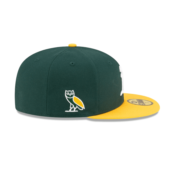 NEW ERA 59FIFTY MLB  OVO OAKLAND ATHLETICS GORRA CERRADA VERDE LOGO BLANCO