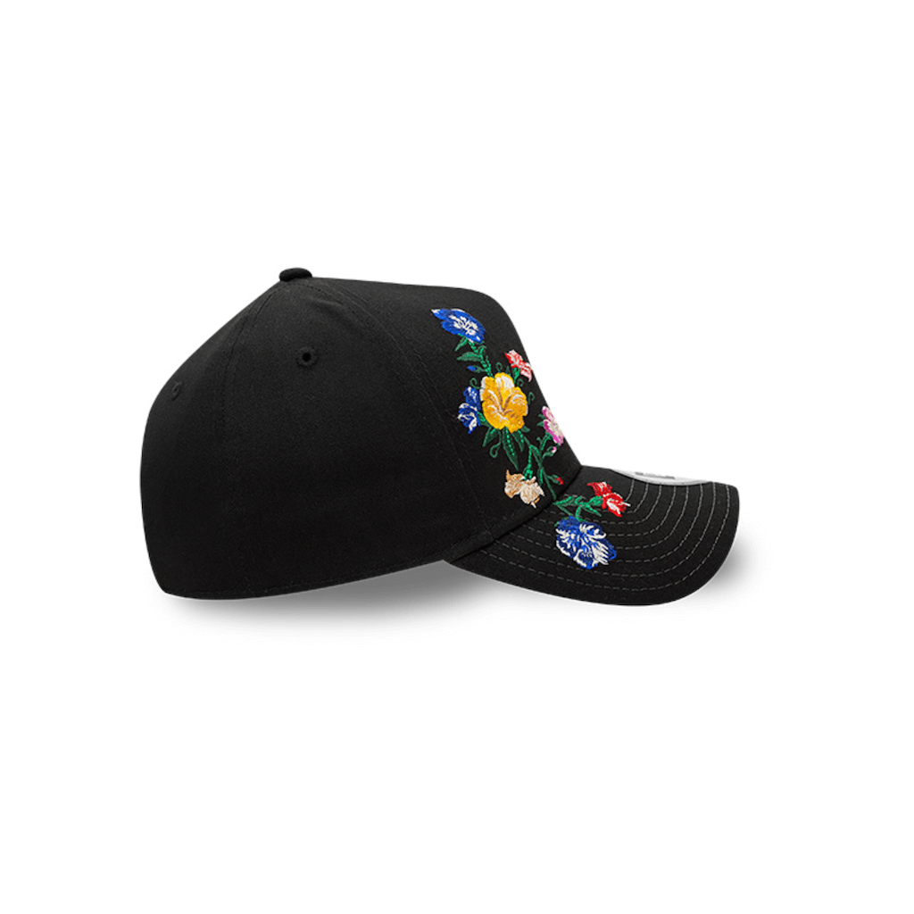 NEW ERA 9FORTY E FRAME MLB NEW YORK YANKEES FLORAL FRONT COLLECTION GORRA AJUSTABLE NEGRA