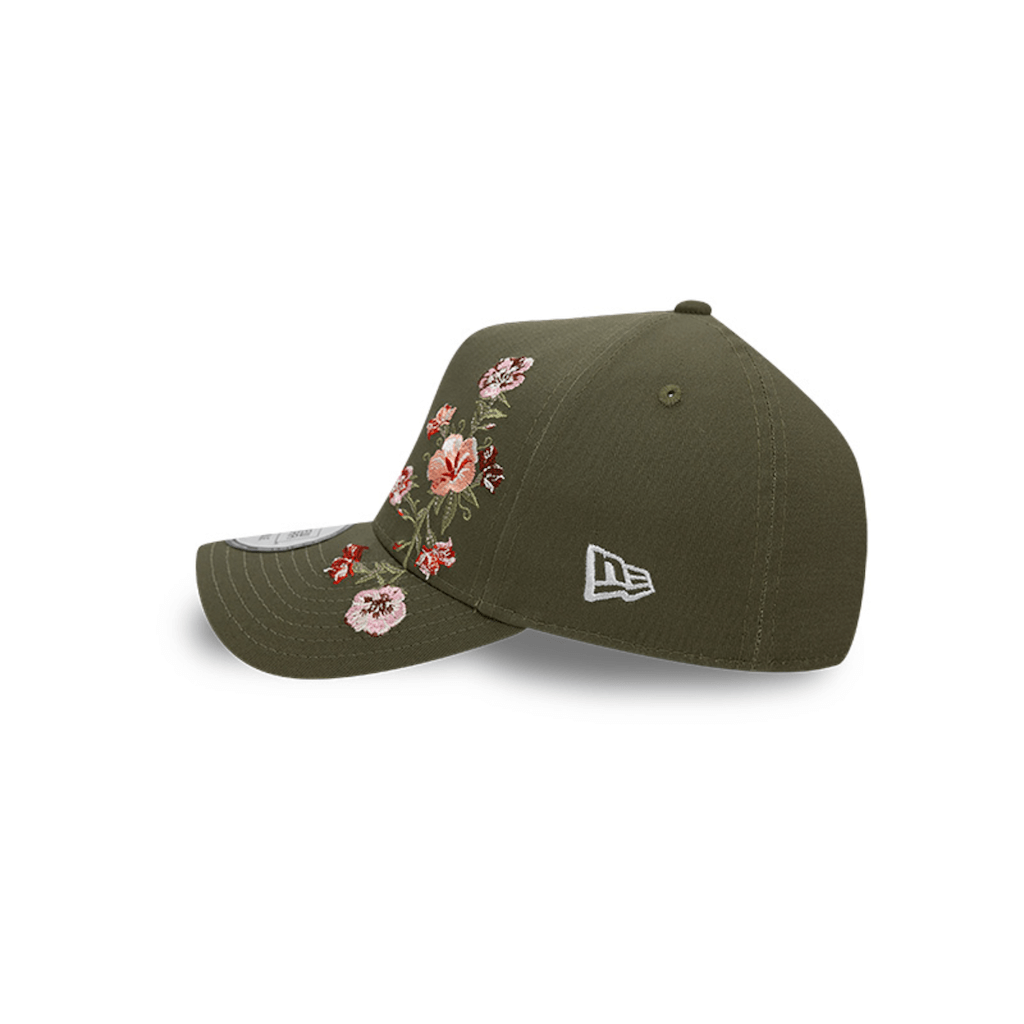 NEW ERA 9FORTY E FRAME MLB LOS ANGELES DODGERS FLORAL FRONT COLLECTION GORRA AJUSTABLE VERDE