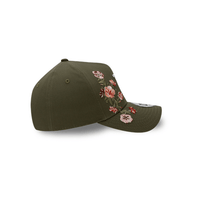 NEW ERA 9FORTY E FRAME MLB LOS ANGELES DODGERS FLORAL FRONT COLLECTION GORRA AJUSTABLE VERDE