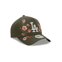 NEW ERA 9FORTY E FRAME MLB LOS ANGELES DODGERS FLORAL FRONT COLLECTION GORRA AJUSTABLE VERDE