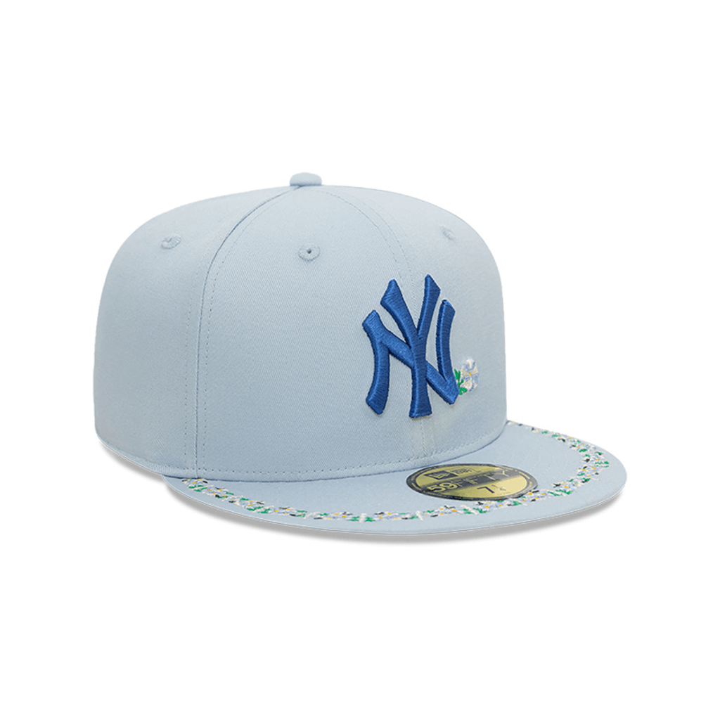 NEW ERA 59FIFTY MLB NEW YORK YANKEES FLORAL BORDER COLLECTION GORRA CERRADA AZUL