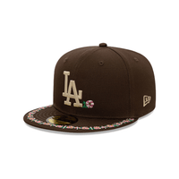 NEW ERA 59FIFTY MLB LOS ANGELES DODGERS FLORAL BORDER COLLECTION GORRA CERRADA CAFÉ