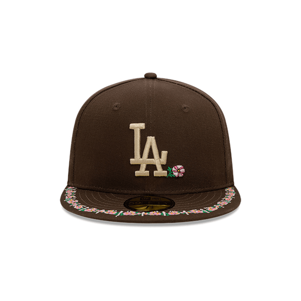 NEW ERA 59FIFTY MLB LOS ANGELES DODGERS FLORAL BORDER COLLECTION GORRA CERRADA CAFÉ