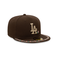 NEW ERA 59FIFTY MLB LOS ANGELES DODGERS FLORAL BORDER COLLECTION GORRA CERRADA CAFÉ