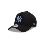 NEW ERA 9FORTY MLB NEW YORK YANKEES LEAGUE ESSENTIAL LOGO AZUL GORRA AJUSTABLE NEGRA