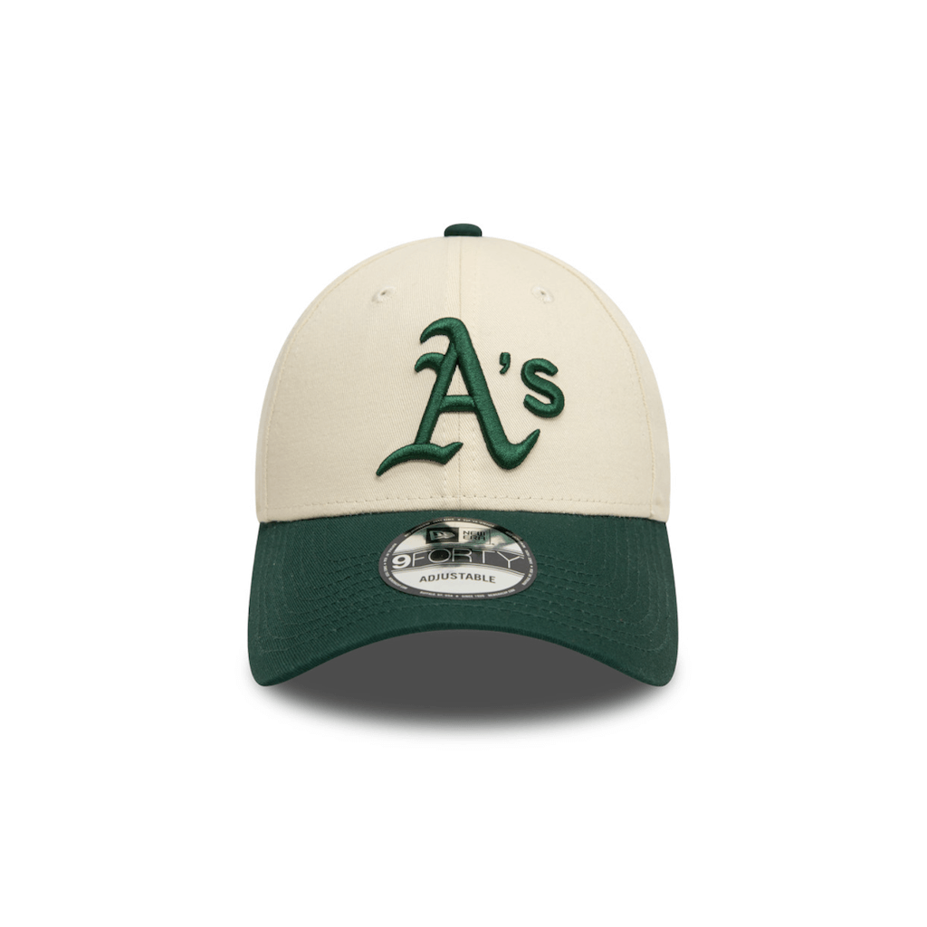 NEW ERA 9FORTY MLB OAKLAND ATHLETICS COLOUR BLOCK GORRA AJUSTABLE BEIGE
