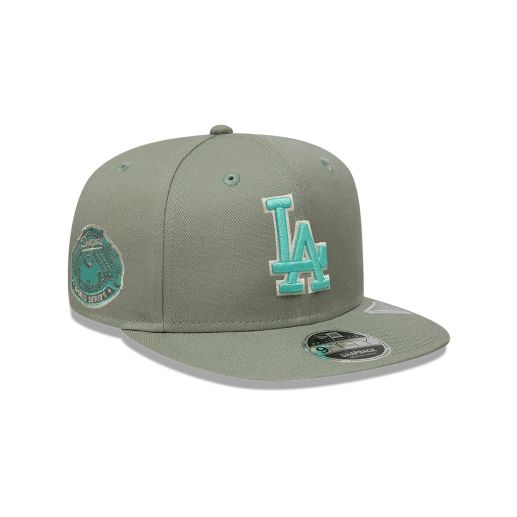 NEW ERA 9FIFTY MLB LOS ANGELES DODGERS WORLD SERIES MINT GORRA AJUSTABLE VERDE