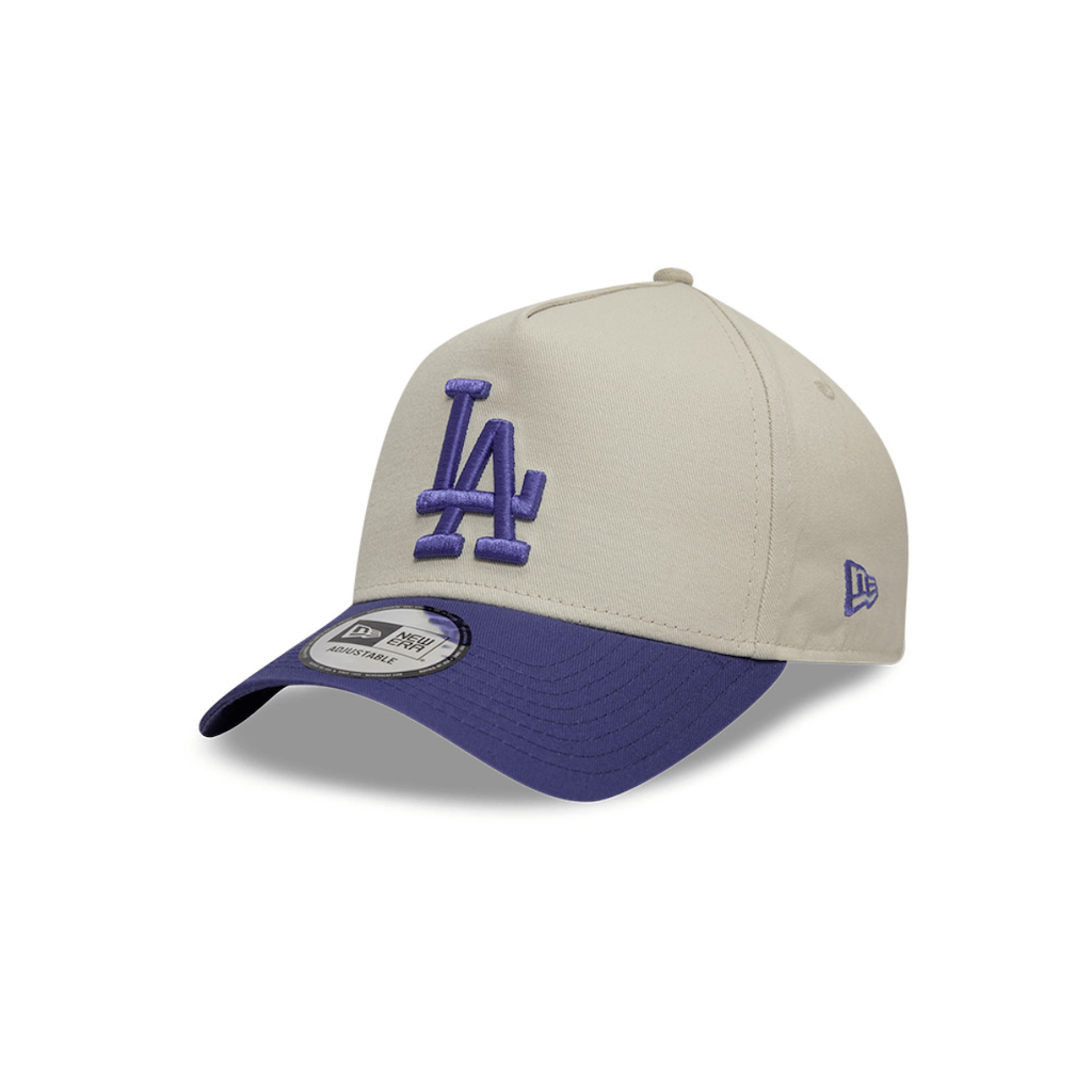 NEW ERA 9FORTY MLB LOS ANGELES DODGERS A FRAME WORLD SERIES GORRA AJUSTABLE BEIGE