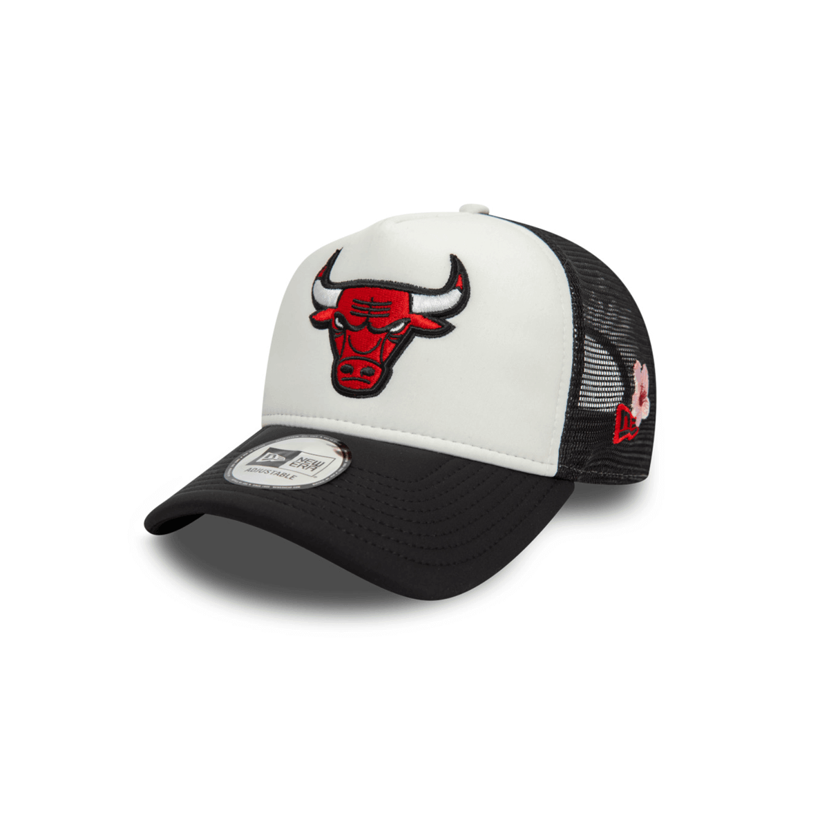 NEW ERA 9FORTY NBA CHICAGO BULLS FLOWER GORRA CAMIONERA AJUSTABLE NEGRA
