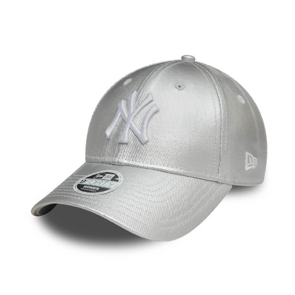 NEW ERA 9FORTY MLB NEW YORK YANKEES METALLIC DENIM GORRA AJUSTABLE GRIS