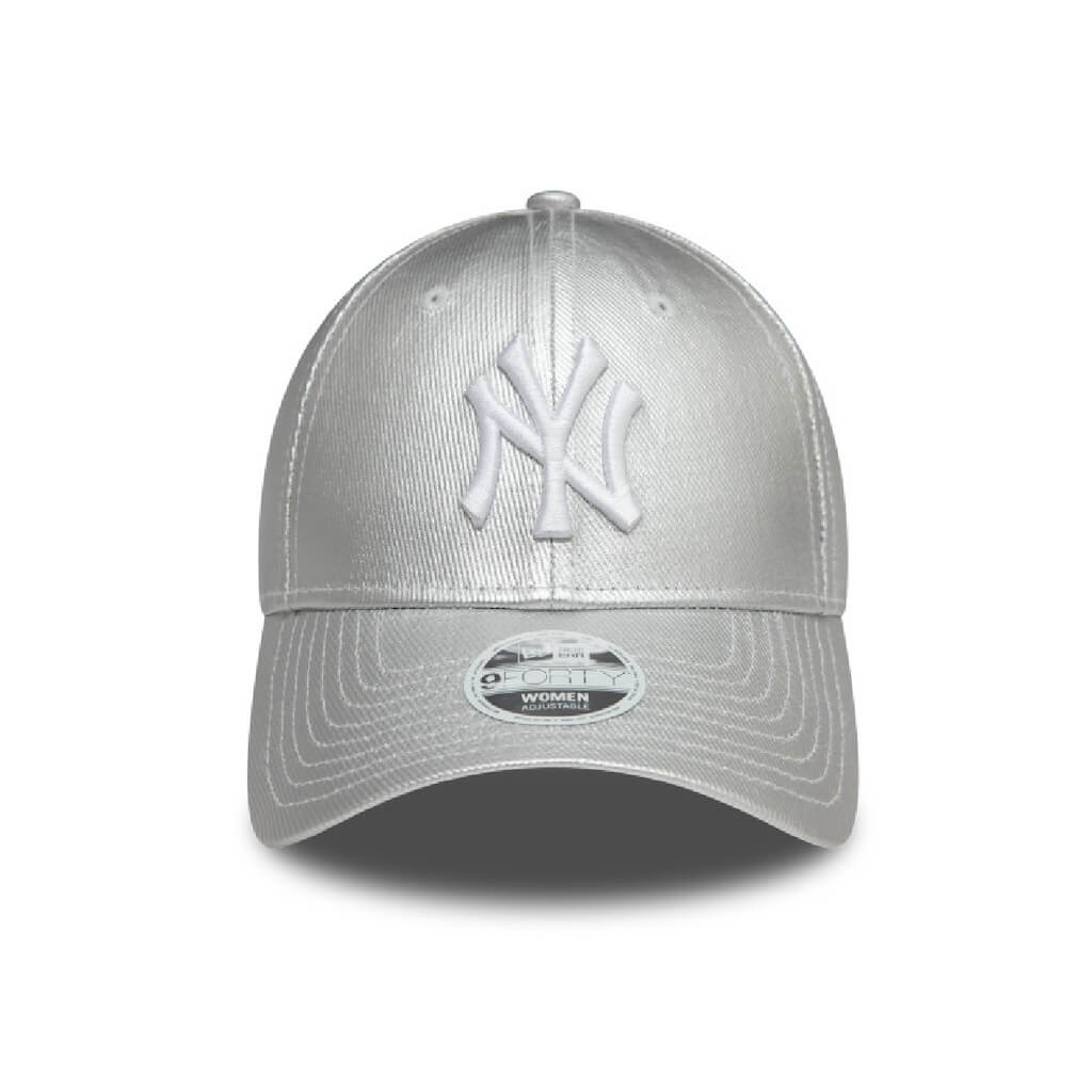 NEW ERA 9FORTY MLB NEW YORK YANKEES METALLIC DENIM GORRA AJUSTABLE GRIS