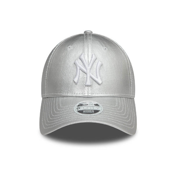 NEW ERA 9FORTY MLB NEW YORK YANKEES METALLIC DENIM GORRA AJUSTABLE GRIS