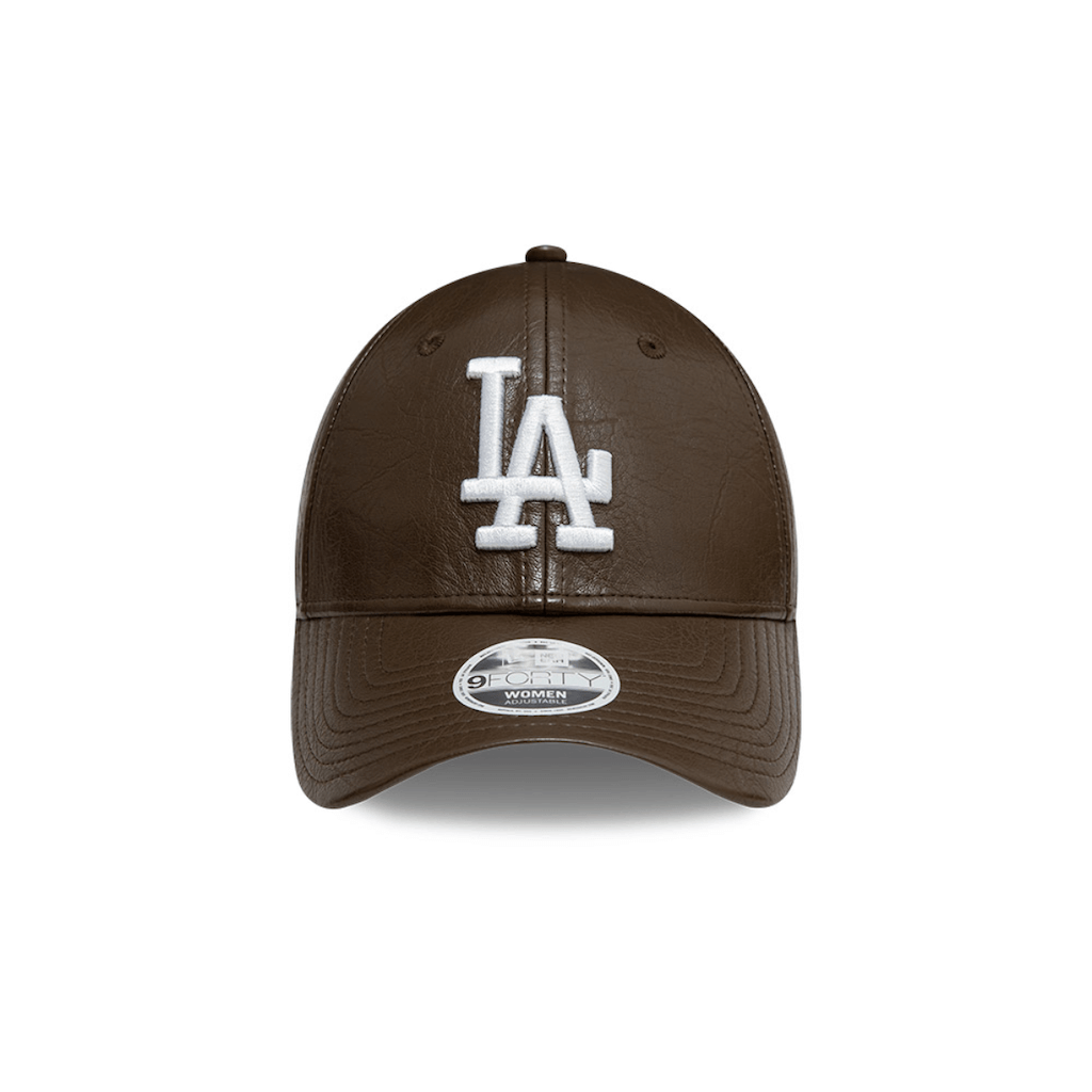 NEW ERA 9FORTY MLB LOS ANGELES DODGERS CRINKLED PU GORRA AJUSTABLE CAFE