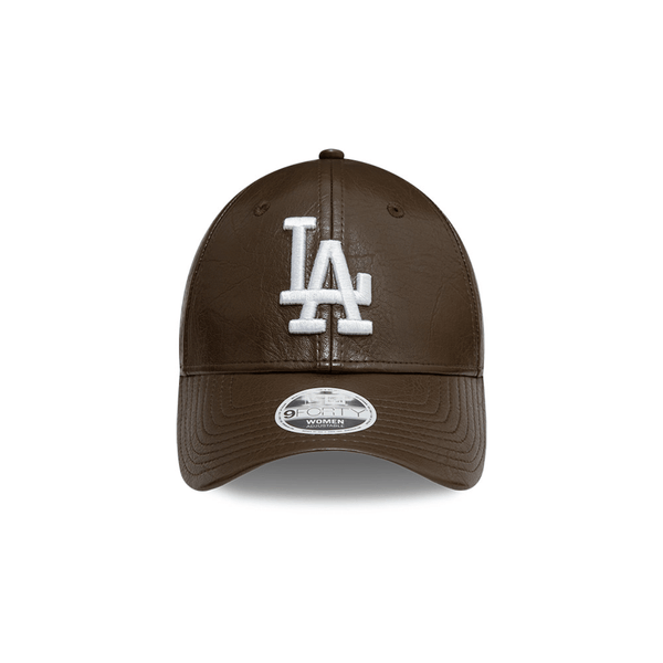 NEW ERA 9FORTY MLB LOS ANGELES DODGERS CRINKLED PU GORRA AJUSTABLE CAFE