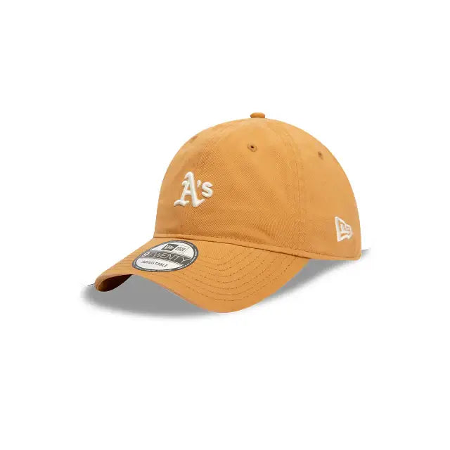 NEW ERA 9TWENTY MLB OAKLAND ATHLETICS MINI WASHED GORRA SIN ESTRUCTURA AJUSTABLE BEIGE
