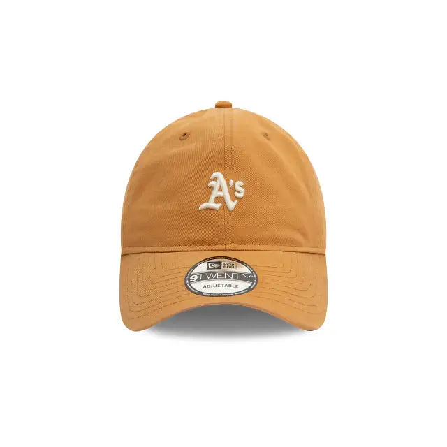 NEW ERA 9TWENTY MLB OAKLAND ATHLETICS MINI WASHED GORRA SIN ESTRUCTURA AJUSTABLE BEIGE
