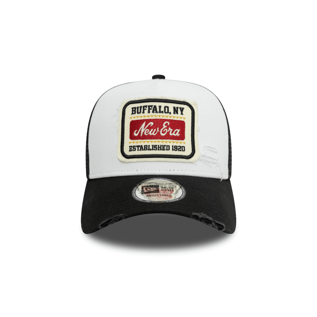 NEW ERA 9FORTY NE NE PATCH DISTRESS GORRA TRUCKER AJUSTABLE BLANCO