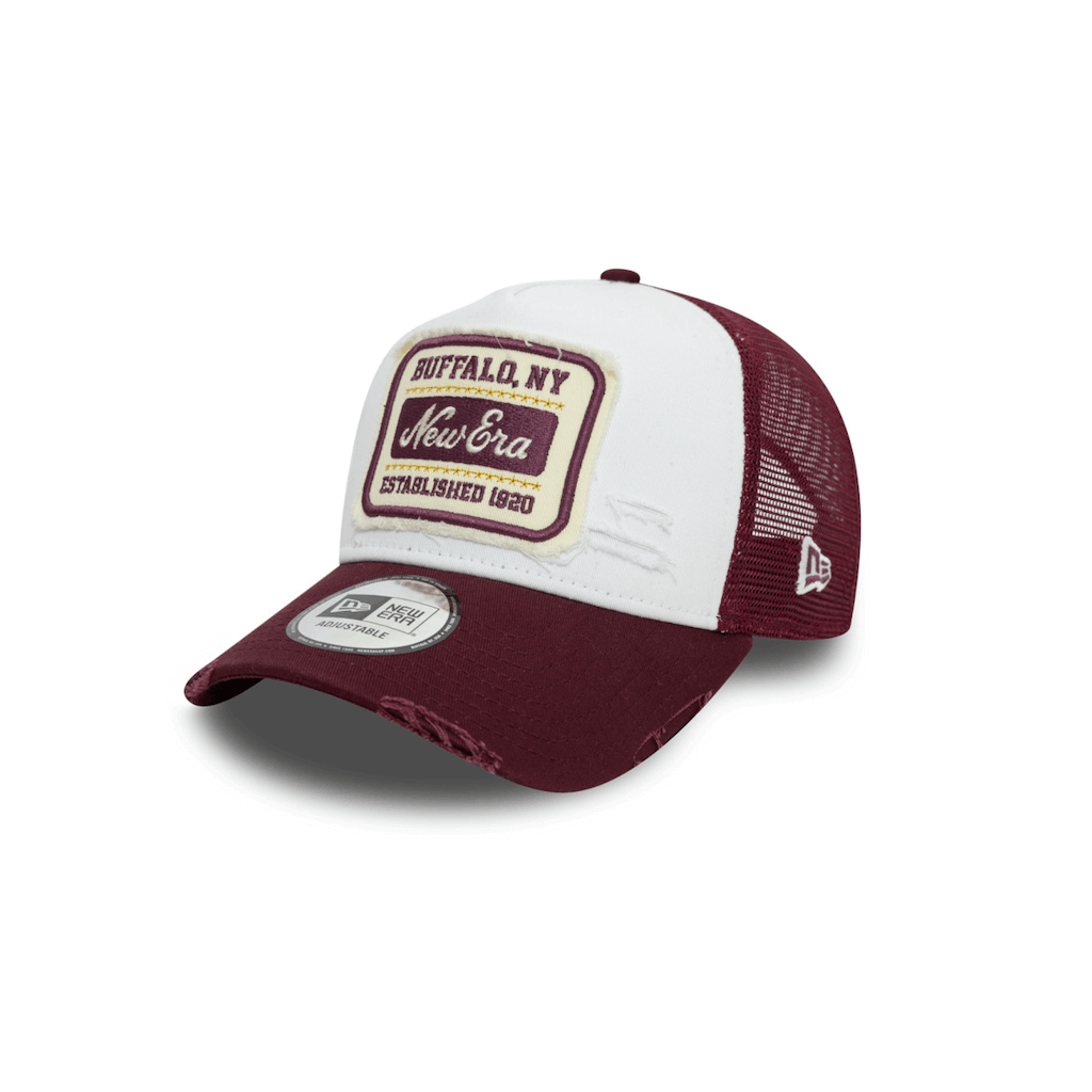 NEW ERA 9FORTY NE NE PATCH DISTRESS GORRA TRUCKER AJUSTABLE ROJO