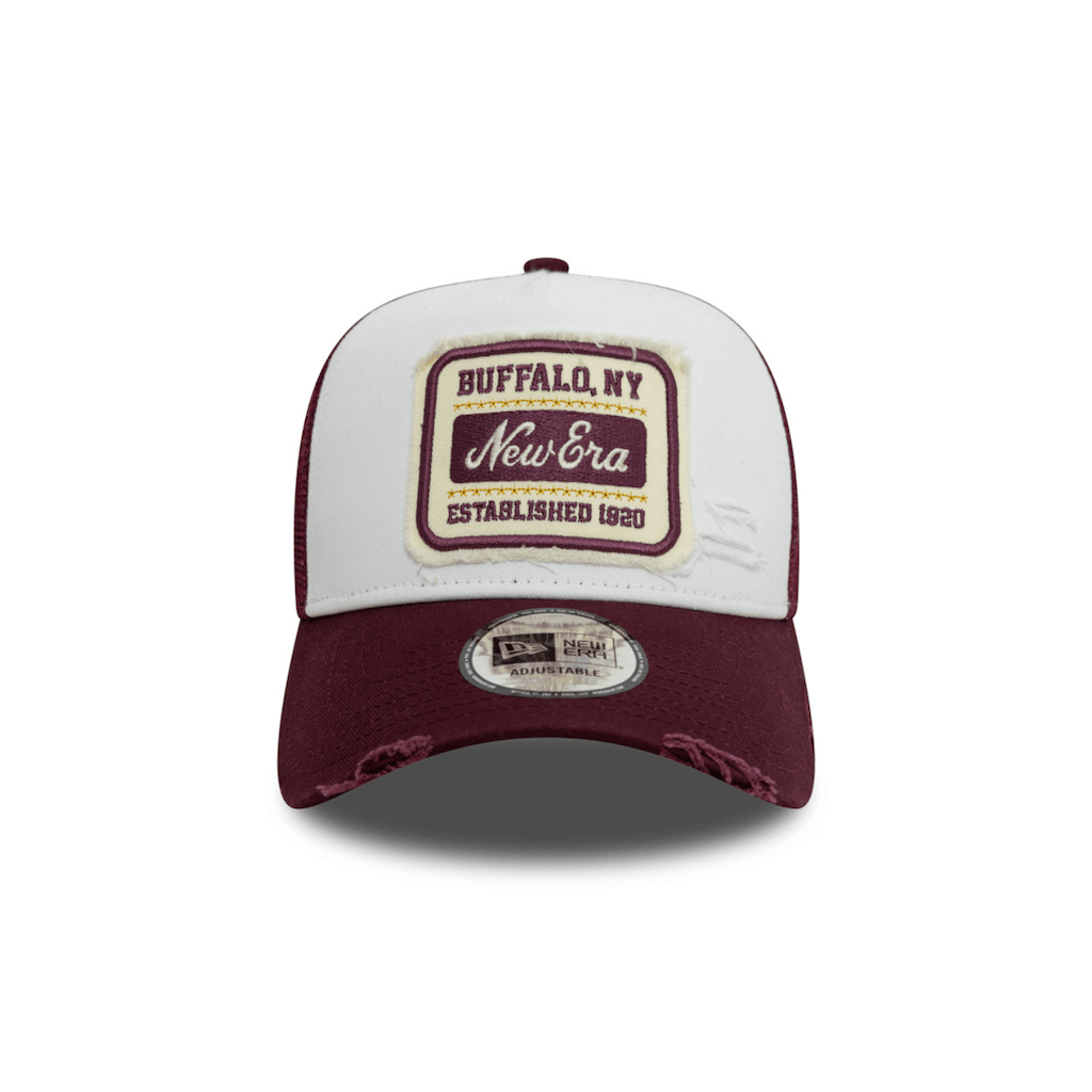 NEW ERA 9FORTY NE NE PATCH DISTRESS GORRA TRUCKER AJUSTABLE ROJO