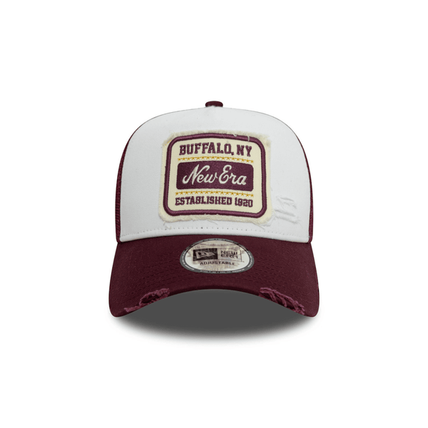 NEW ERA 9FORTY NE NE PATCH DISTRESS GORRA TRUCKER AJUSTABLE ROJO
