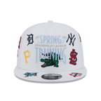 NEW ERA 9FIFTY MLB GRAPEFRUIT LEAGUE ALL OVER LOGO SPRING TRAINING FAN PACK 2025 GORRA AJUSTABLE BLANCA