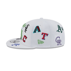 NEW ERA 9FIFTY MLB CACTUS LEAGUE ALL OVER LOGO SPRING TRAINING FAN PACK 2025 GORRA AJUSTABLE BLANCA