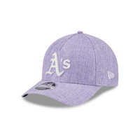 NEW ERA 9FORTY M-CROWN MLB OAKLAND ATHLETICS COTTON WEAVE GORRA AJUSTABLE MORADA