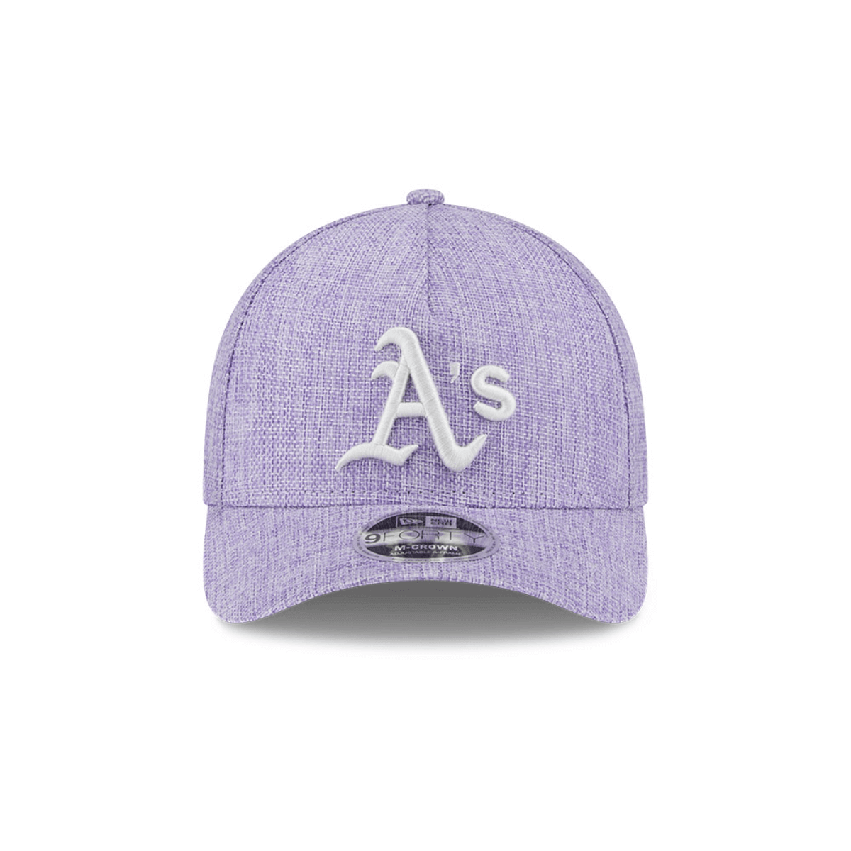 NEW ERA 9FORTY M-CROWN MLB OAKLAND ATHLETICS COTTON WEAVE GORRA AJUSTABLE MORADA