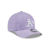 NEW ERA 9FORTY M-CROWN MLB OAKLAND ATHLETICS COTTON WEAVE GORRA AJUSTABLE MORADA