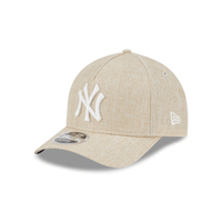 NEW ERA 9FORTY M-CROWN MLB NEW YORK YANKEES COTTON WEAVE GORRA AJUSTABLE BEIGE
