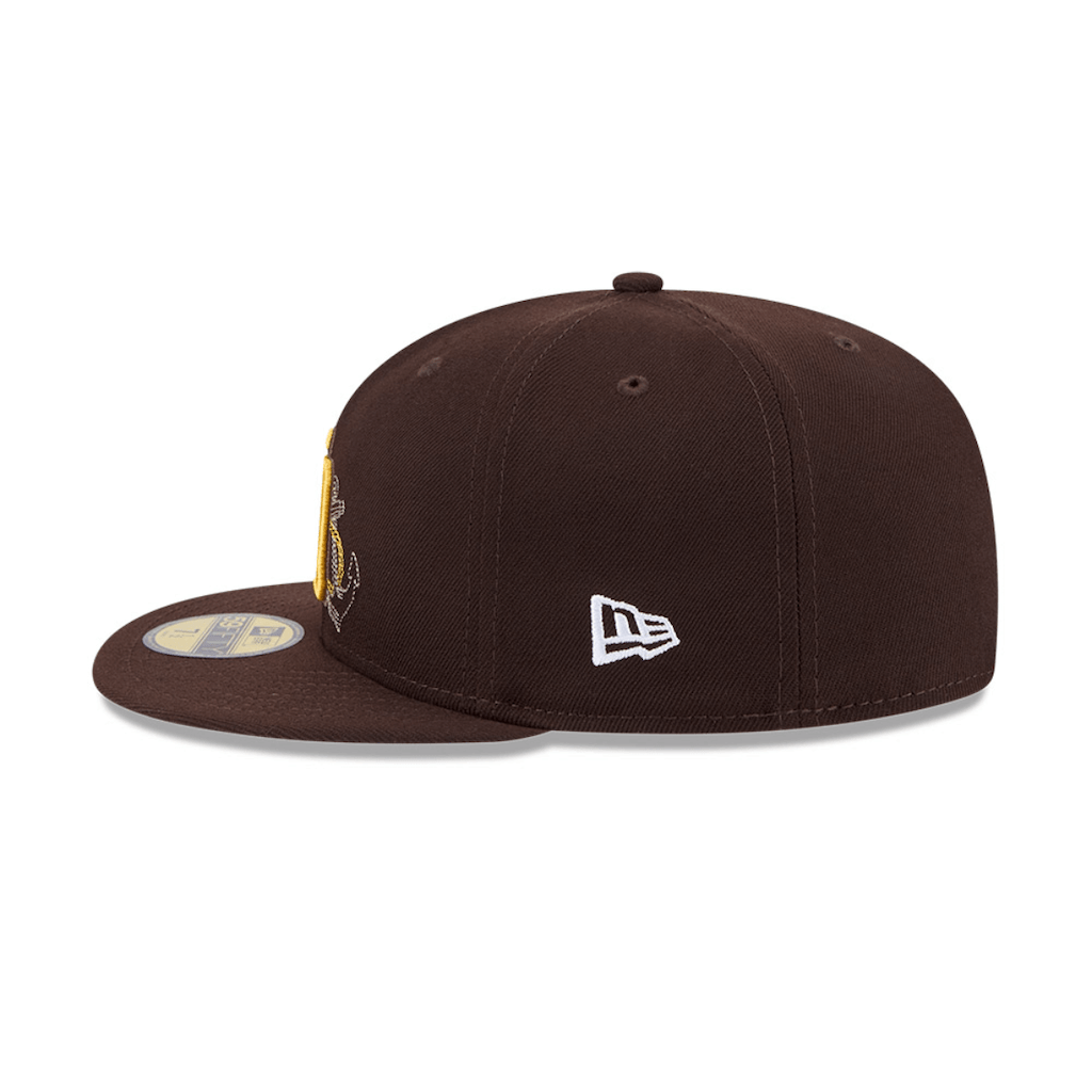 NEW ERA 59FIFTY MLB STATE STITCH SAN DIEGO PADRES GORRA CERRADA  CAFE