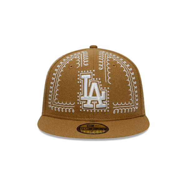 NEW ERA 59FIFTY  MLB LA DODGERS GINGERBREAD GORRA CERRADA BEIGE