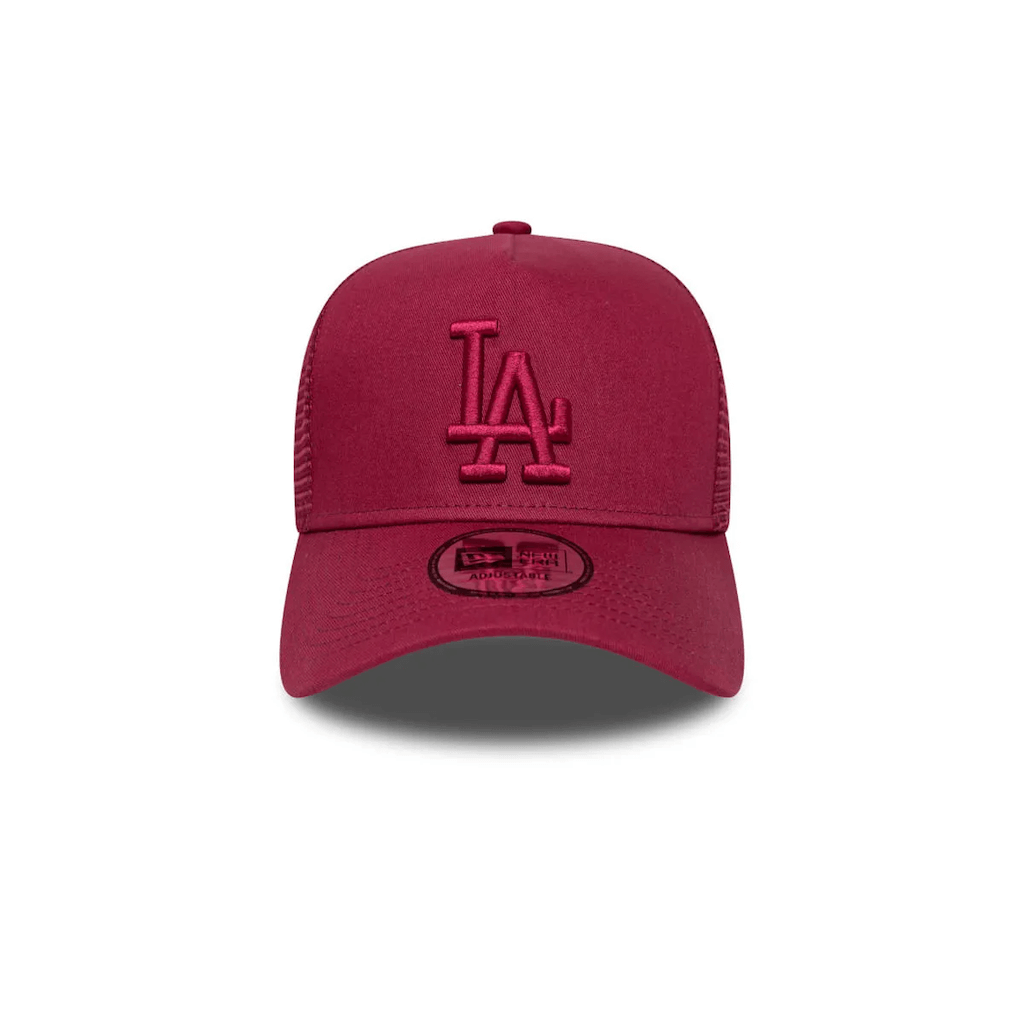 NEW ERA 9FORTY A-FRAME MLB LOS ANGELES DODGERS LEAGUE ESSENTIAL GORRA AJUSTABLE CAMIONERA ROJA