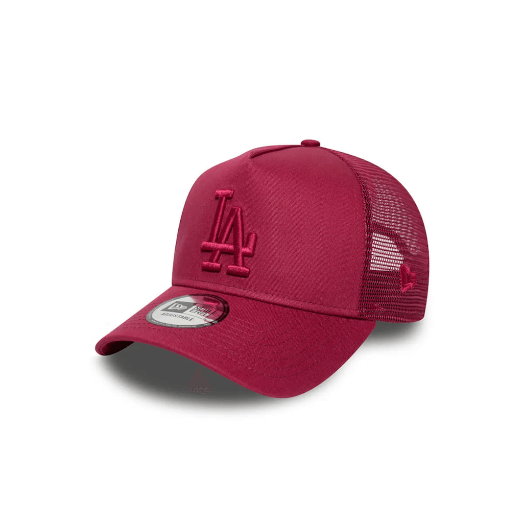 NEW ERA 9FORTY A-FRAME MLB LOS ANGELES DODGERS LEAGUE ESSENTIAL GORRA AJUSTABLE CAMIONERA ROJA